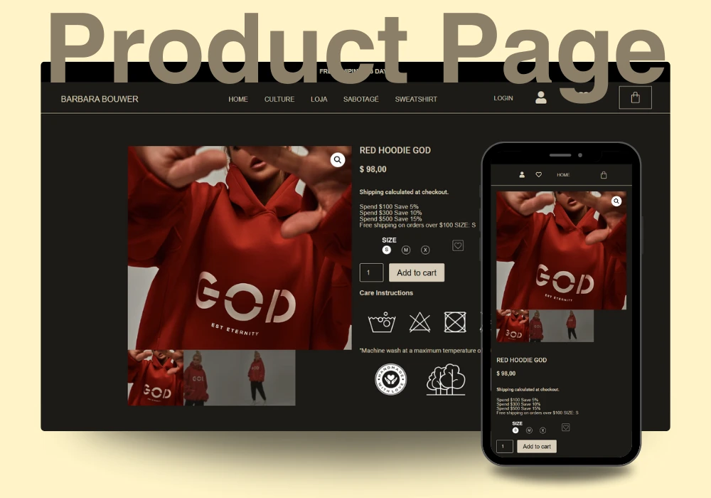 OVER MAD product page carrossel